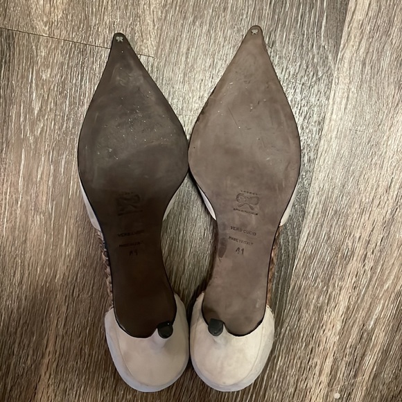 Anya Hindmarch kitten Heel Pumps/shoes size 41/11 made in Italy - Picture 5 of 11